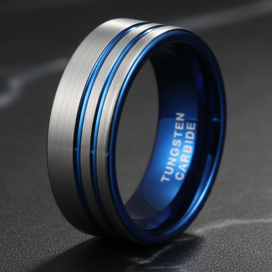 Minimalist Tungsten Wedding Band (8mm)