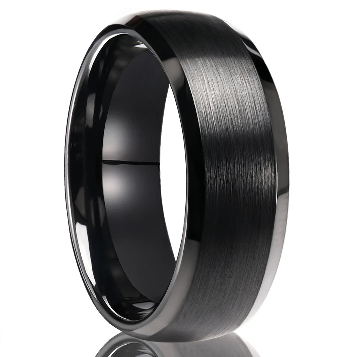 The Phantom — Black Tungsten Wedding Band