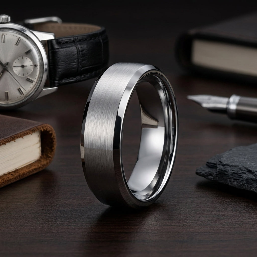 The Pure Silver™ – Classic Silver Tungsten Ring