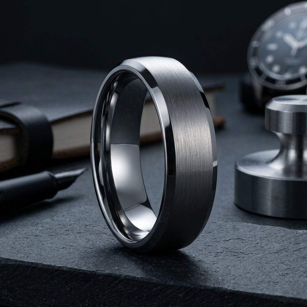 The Pure Silver™ – Classic Silver Tungsten Ring