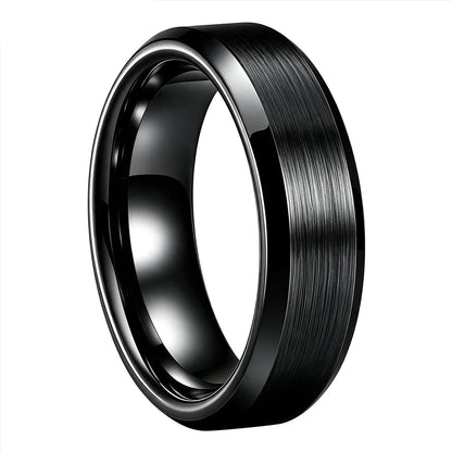 The Steadfast | Brushed Tungsten Wedding Band