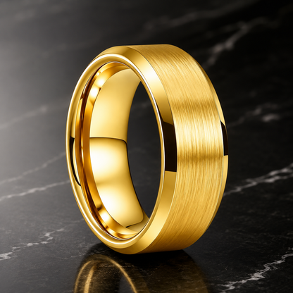 The Steadfast | Brushed Tungsten Wedding Band
