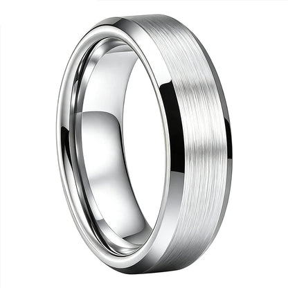 The Steadfast | Brushed Tungsten Wedding Band