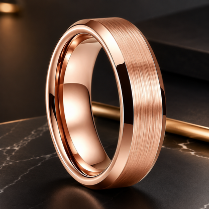 The Steadfast | Brushed Tungsten Wedding Band