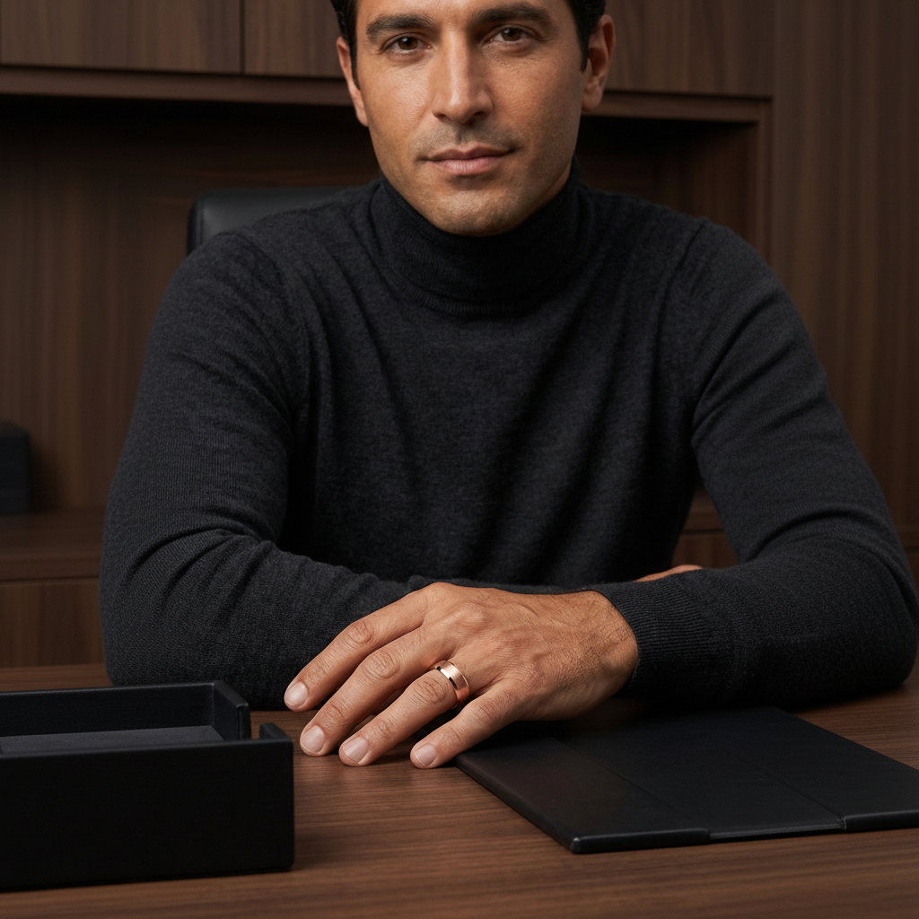 The Vowkeeper — Rose Gold Tungsten Band