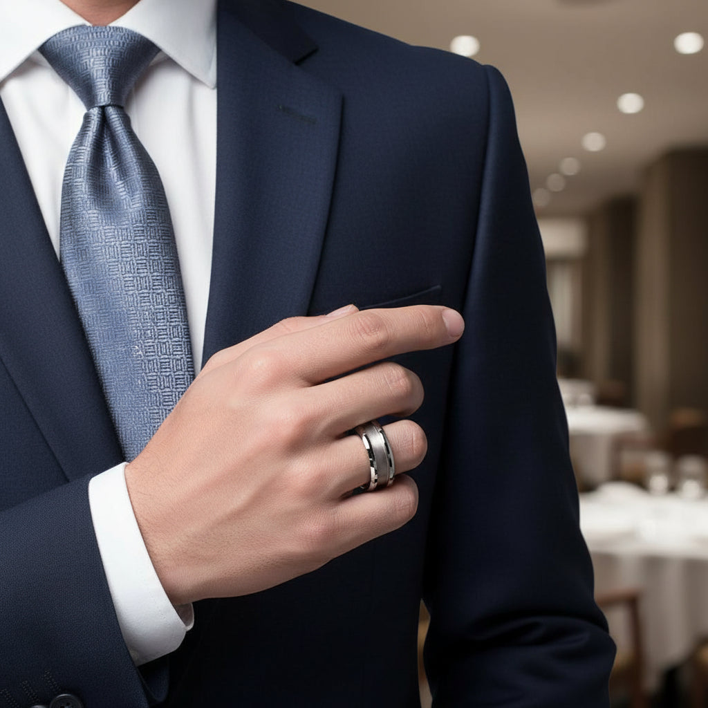 Tungsten Blank Core Ring with 4mm Groove