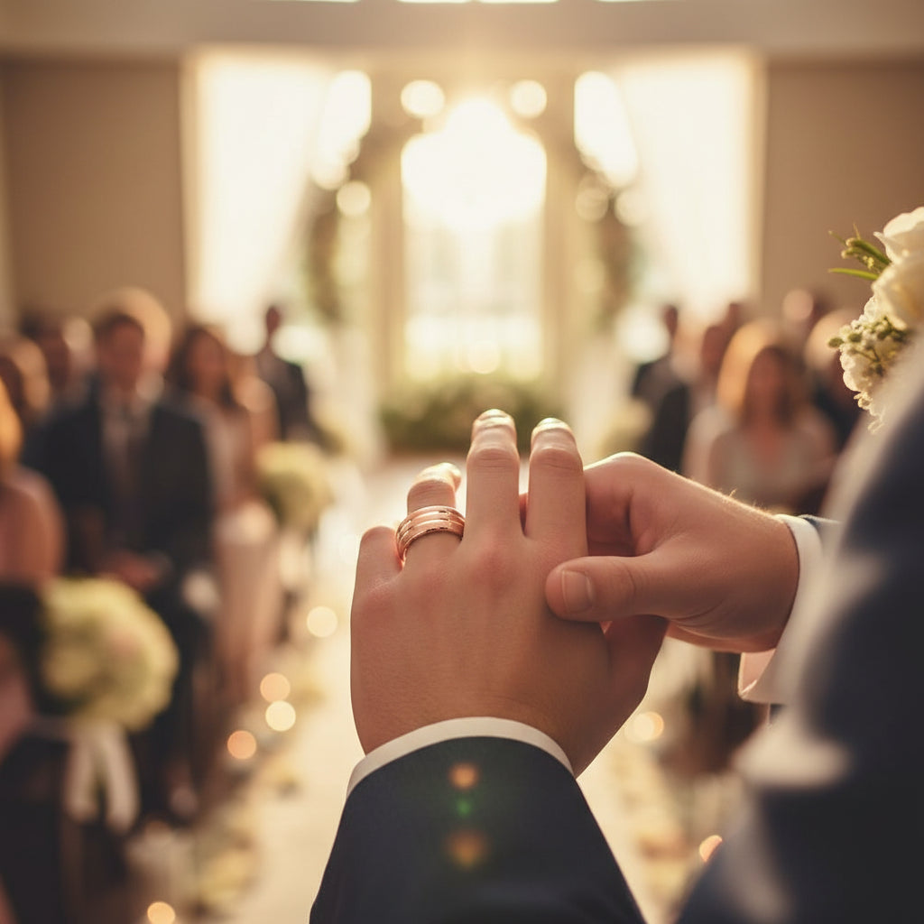 Tungsten Blank Ring with Triple Grooves