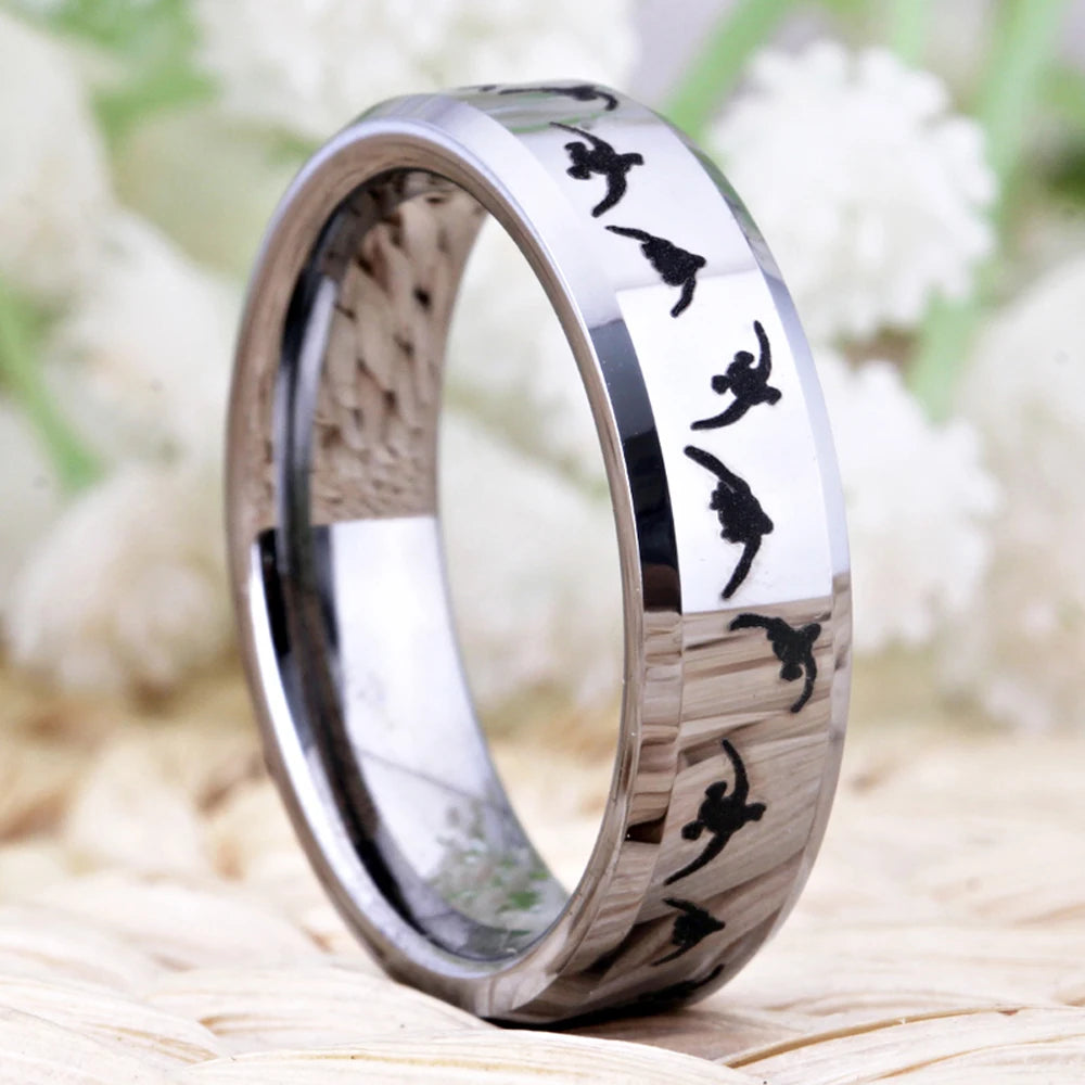 Tungsten Duck Band Wedding Ring