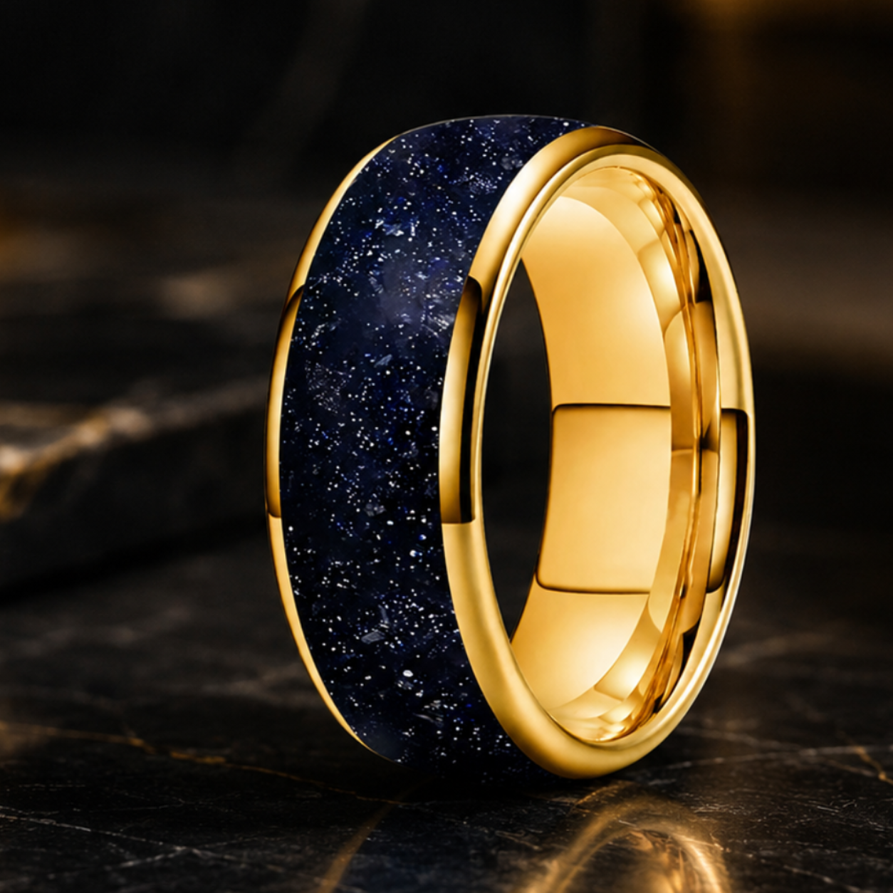 Tungsten Galaxy Ring 