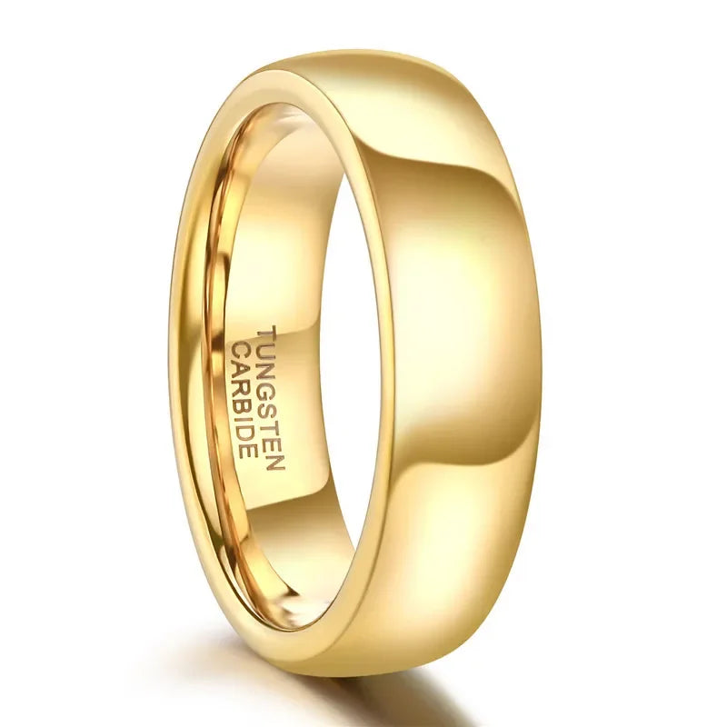 Tungsten Gold Wedding Ring