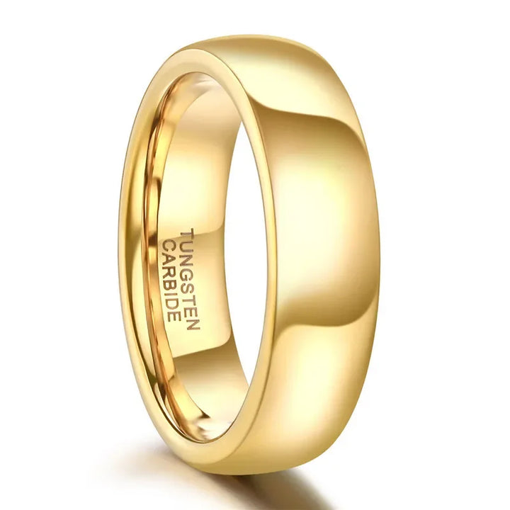 Tungsten Gold Wedding Ring