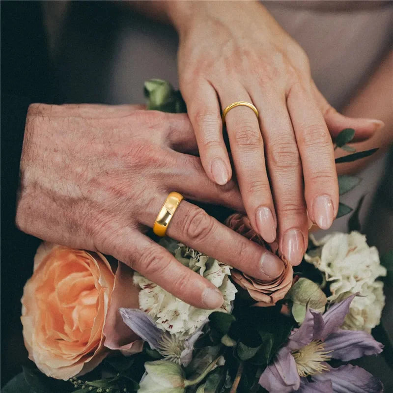 Tungsten Gold Wedding Ring