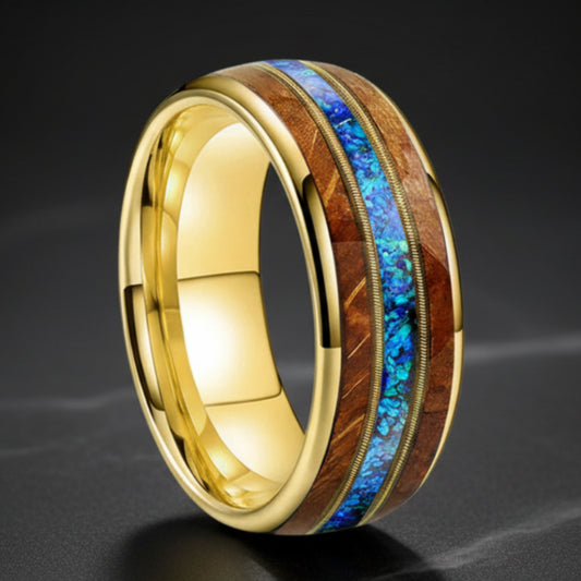 Tungsten Guitar String Ring