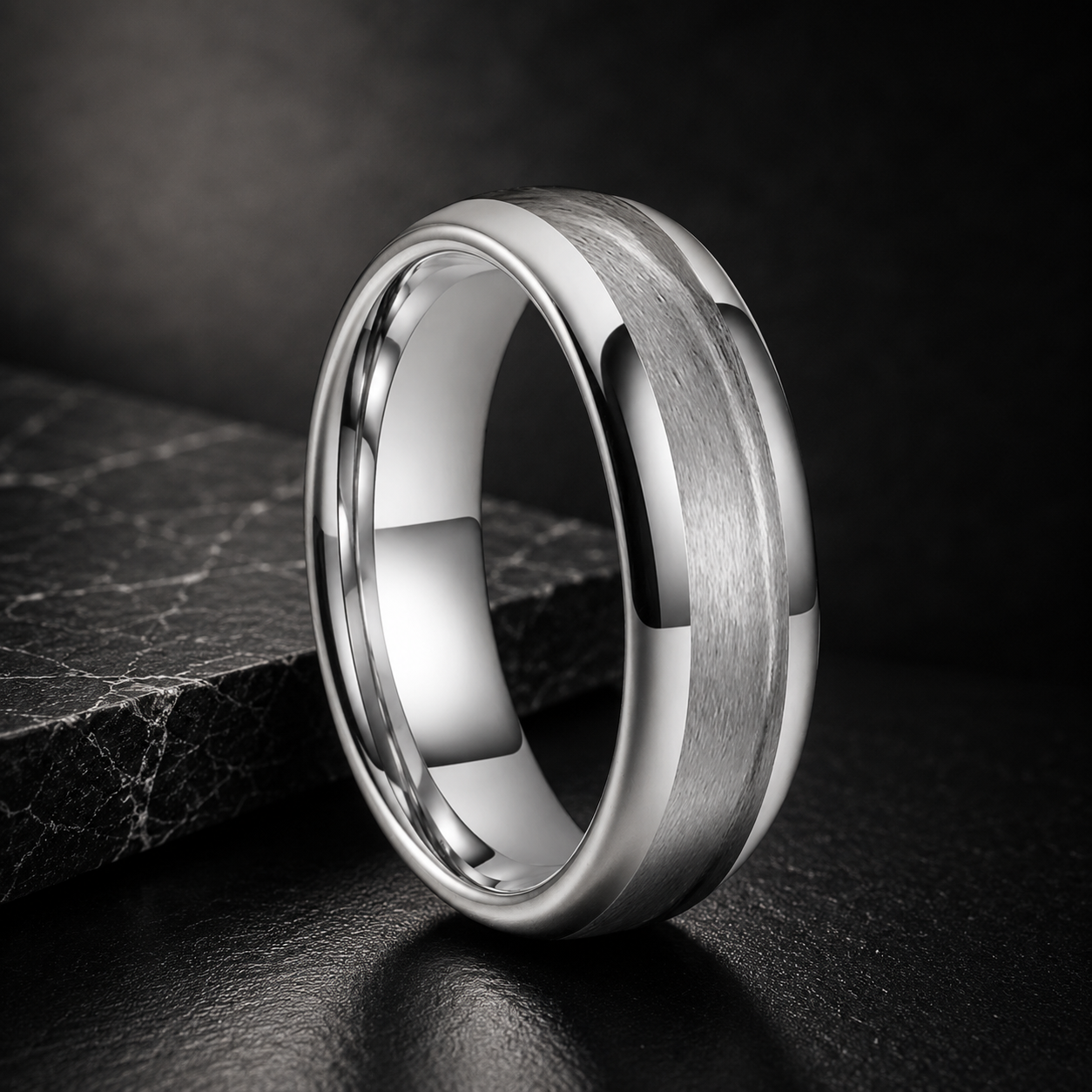 Tungsten Inlay Ring Blank