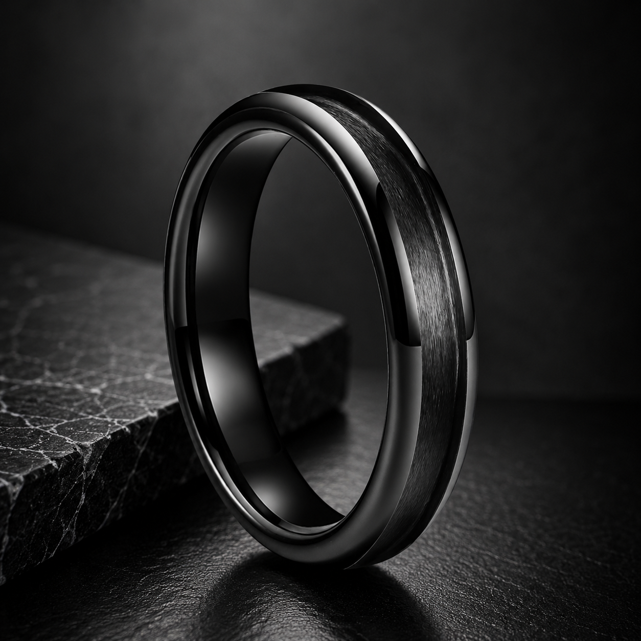 Tungsten Inlay Ring Blank