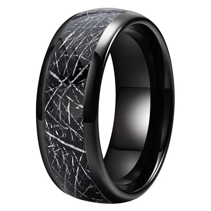 Tungsten Meteorite Wedding Band