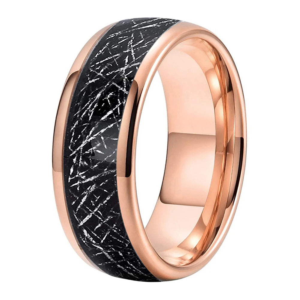 Tungsten Meteorite Wedding Band