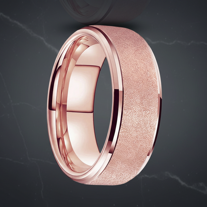 8mm Matte Tungsten Ring for Women