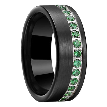 Tungsten Rings with Stones