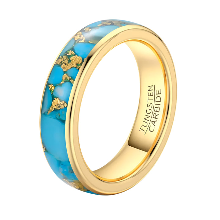 Tungsten Turquoise Ring