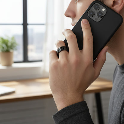 Tungsten Blank Ring with Triple Grooves