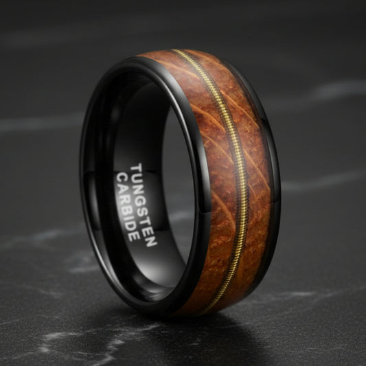 Tungsten_Carbide_Guitar_String_Whiskey_Barrel_Ring