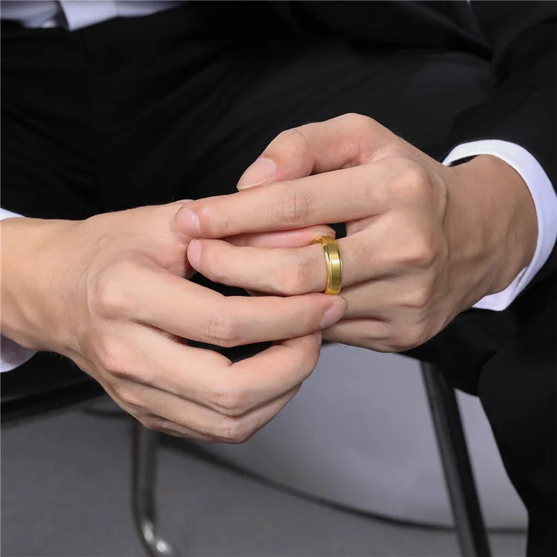 Tungsten Carbide Wedding Ring