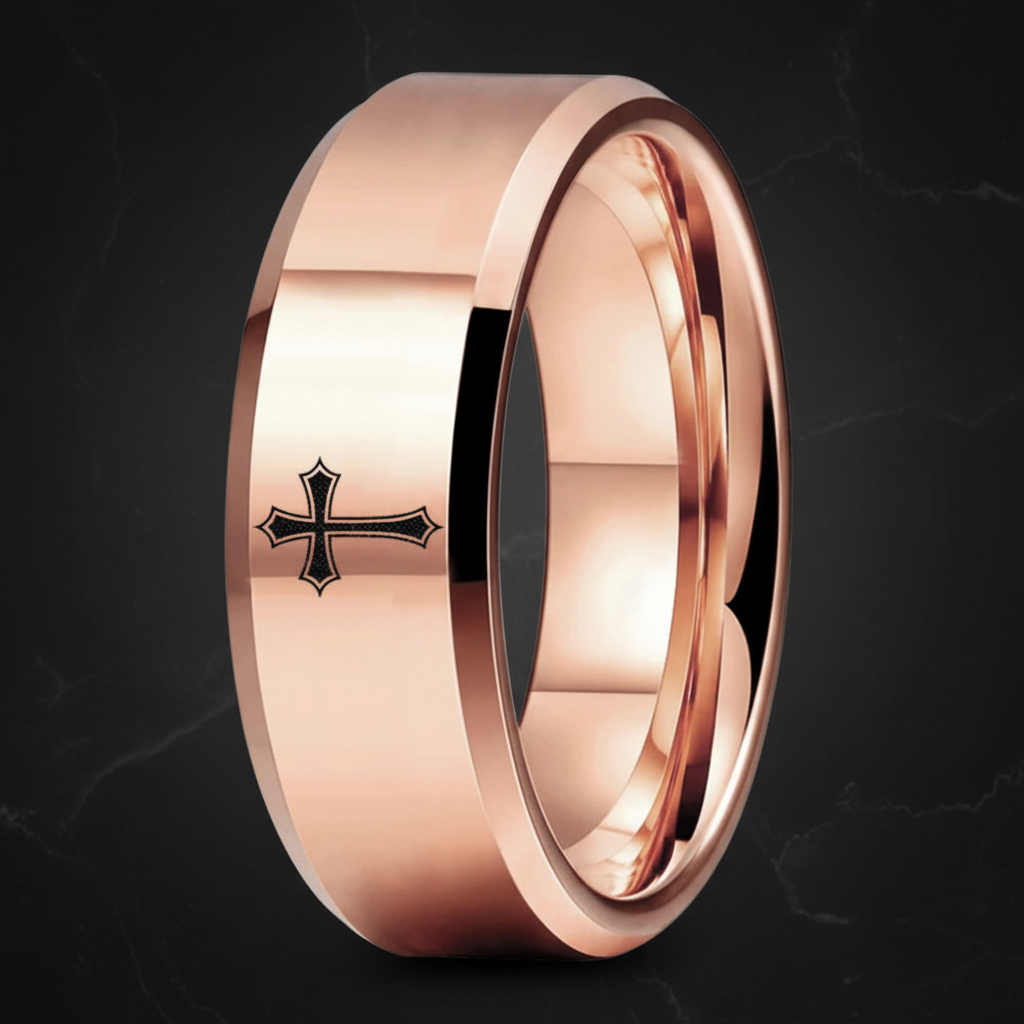 Tungsten Cross Ring