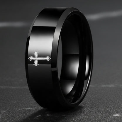 Tungsten Cross Ring