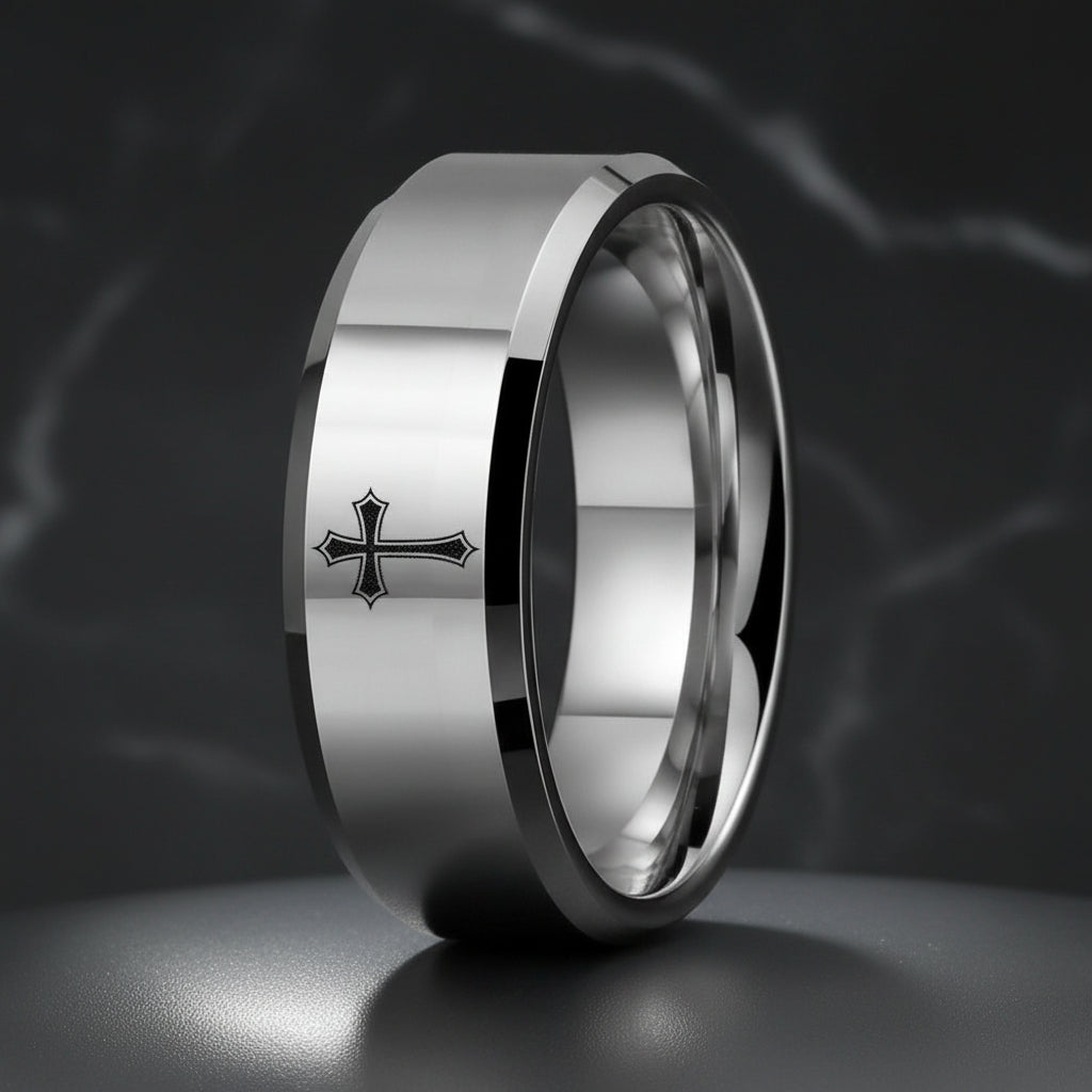 Tungsten Cross Ring