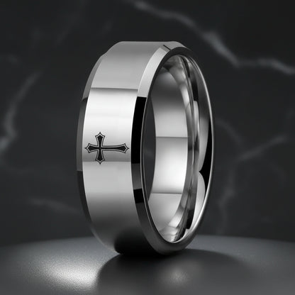 Tungsten Cross Ring