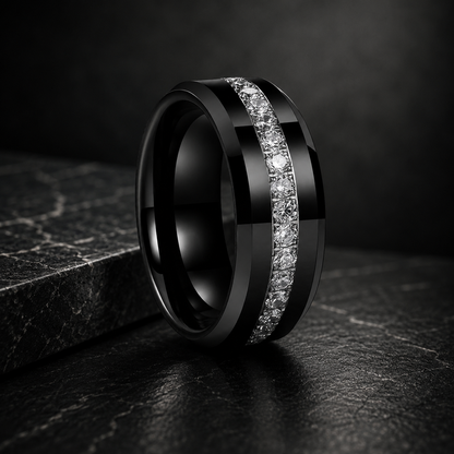 Tungsten Cubic Zirconia Ring