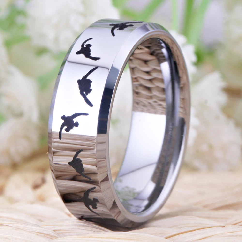 Tungsten Duck Band Wedding Ring