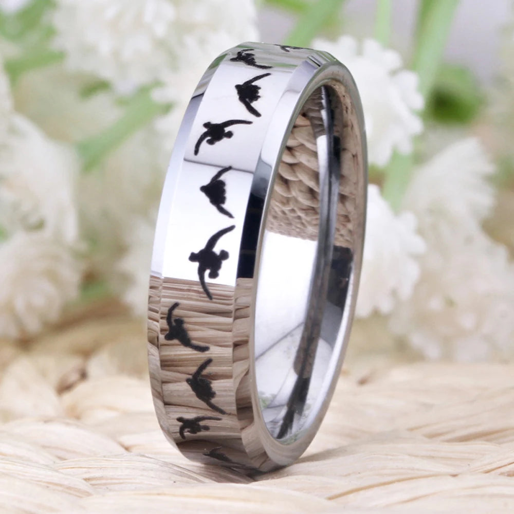 Tungsten Duck Band Wedding Ring