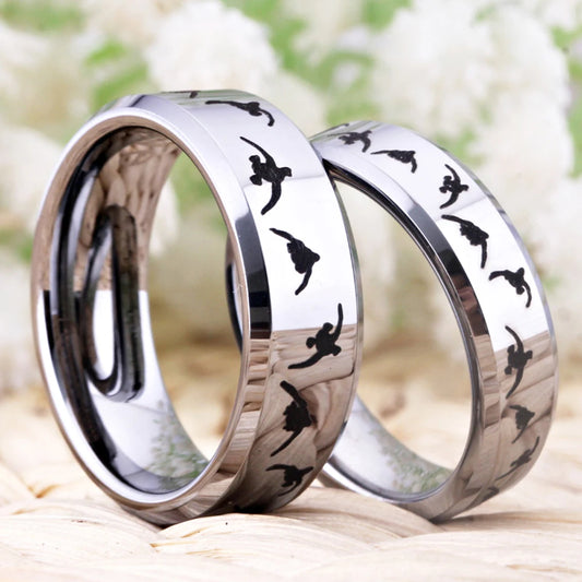 Tungsten Duck Band Wedding Ring