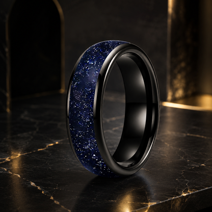 Tungsten Galaxy Ring