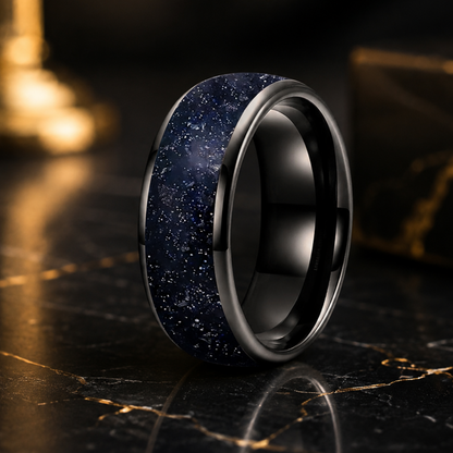 Tungsten Galaxy Ring