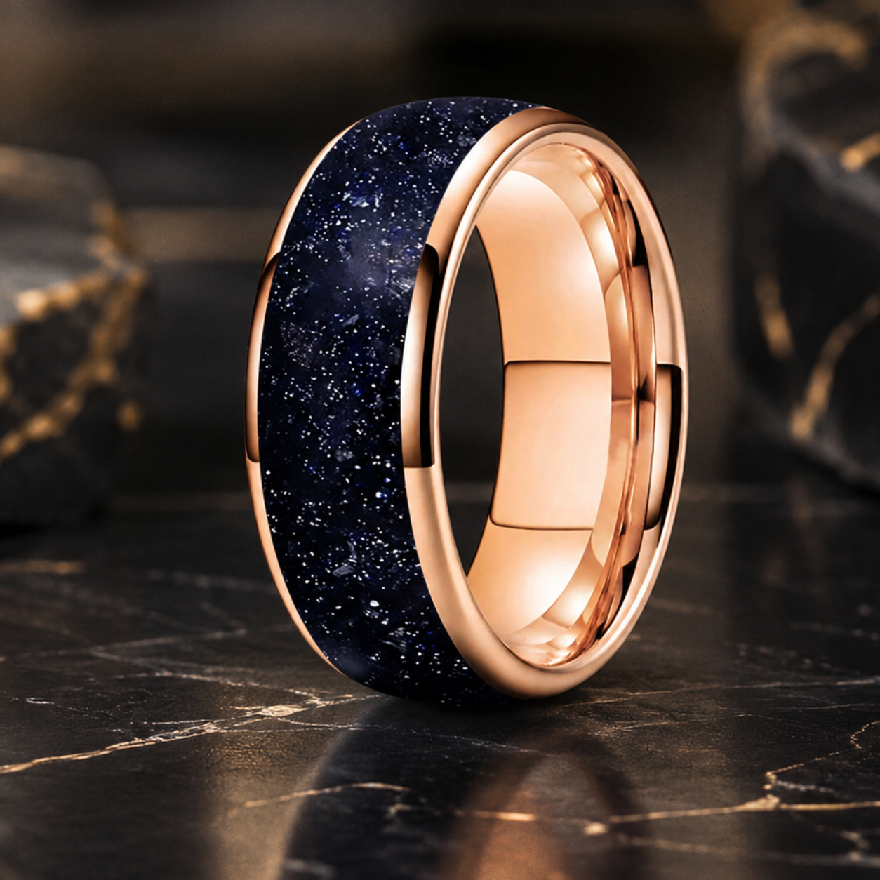 Tungsten Galaxy Ring 