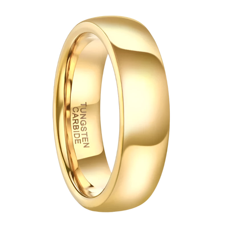 Tungsten Gold Wedding Ring