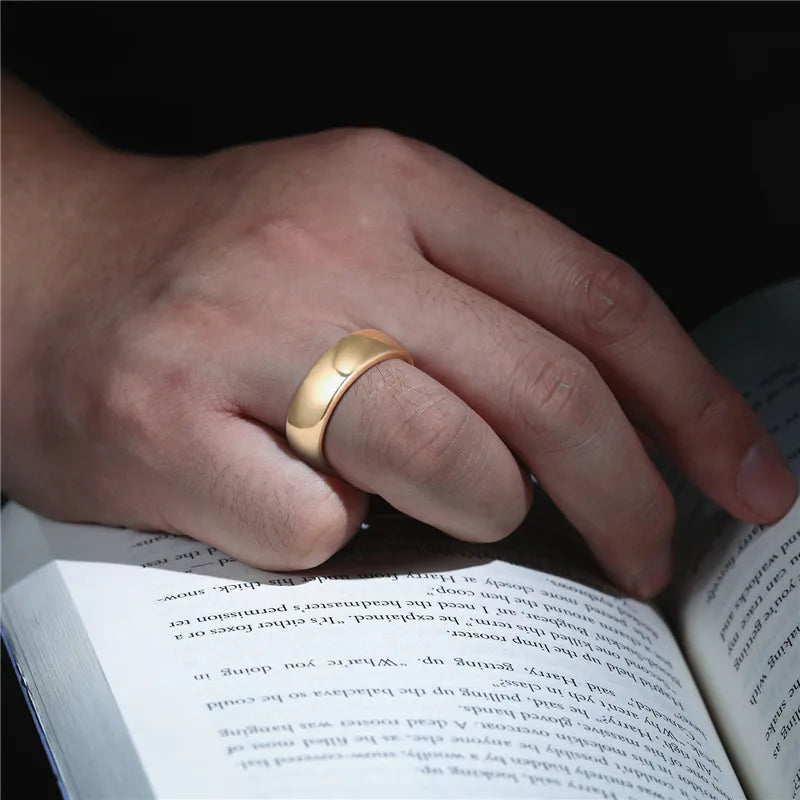 Tungsten Gold Wedding Ring