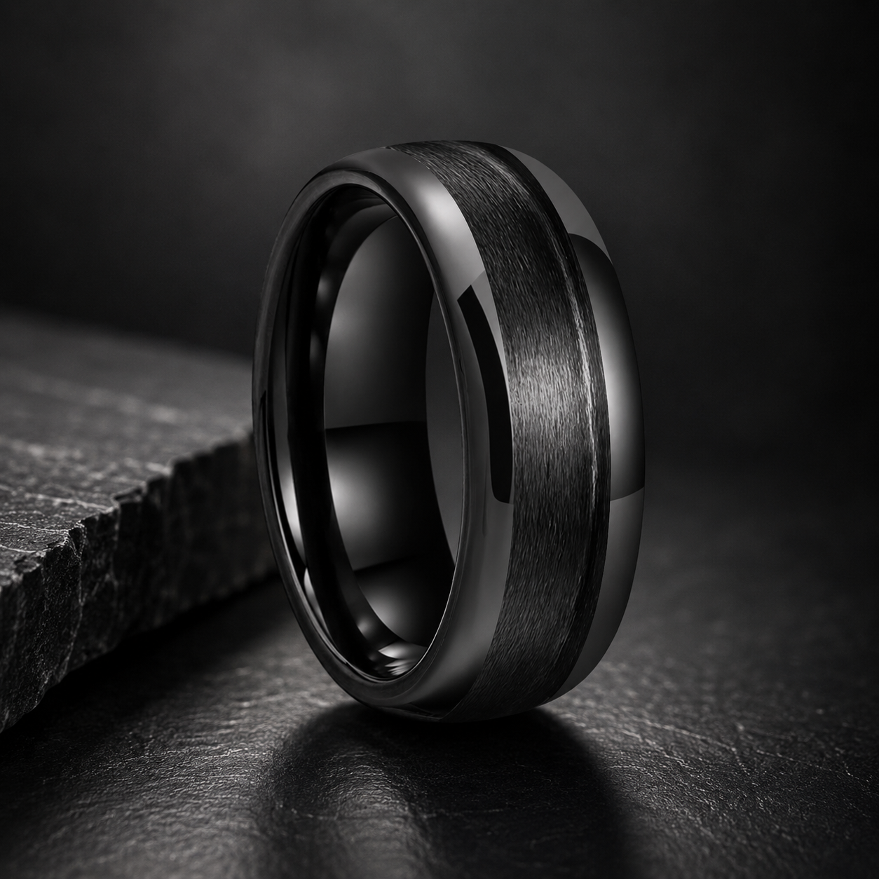 Tungsten Inlay Ring Blank