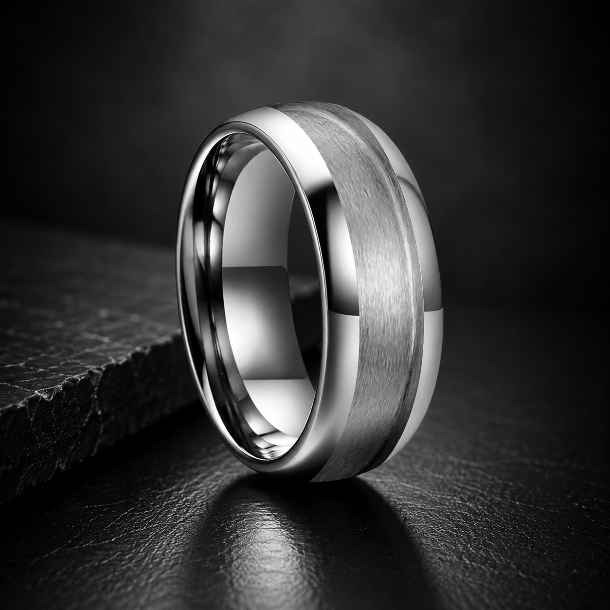 Tungsten Inlay Ring Blank