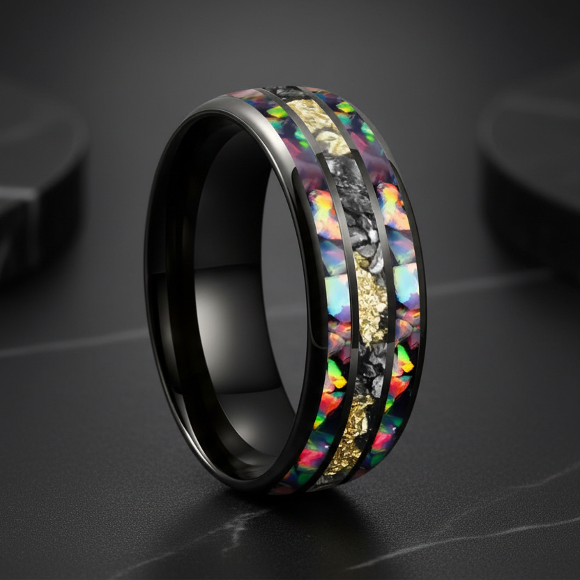 Tungsten Meteorite Engagement Ring - RealTungsten