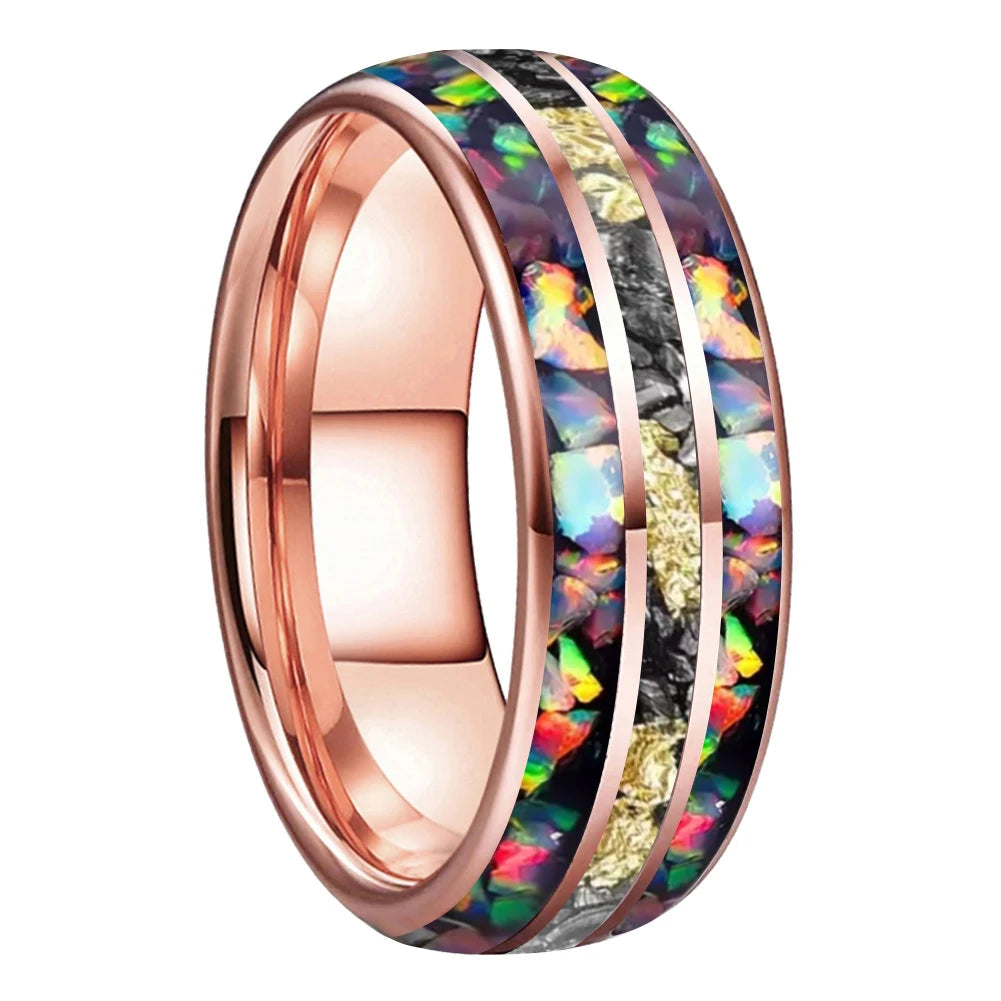 Tungsten Meteorite- Engagement Ring