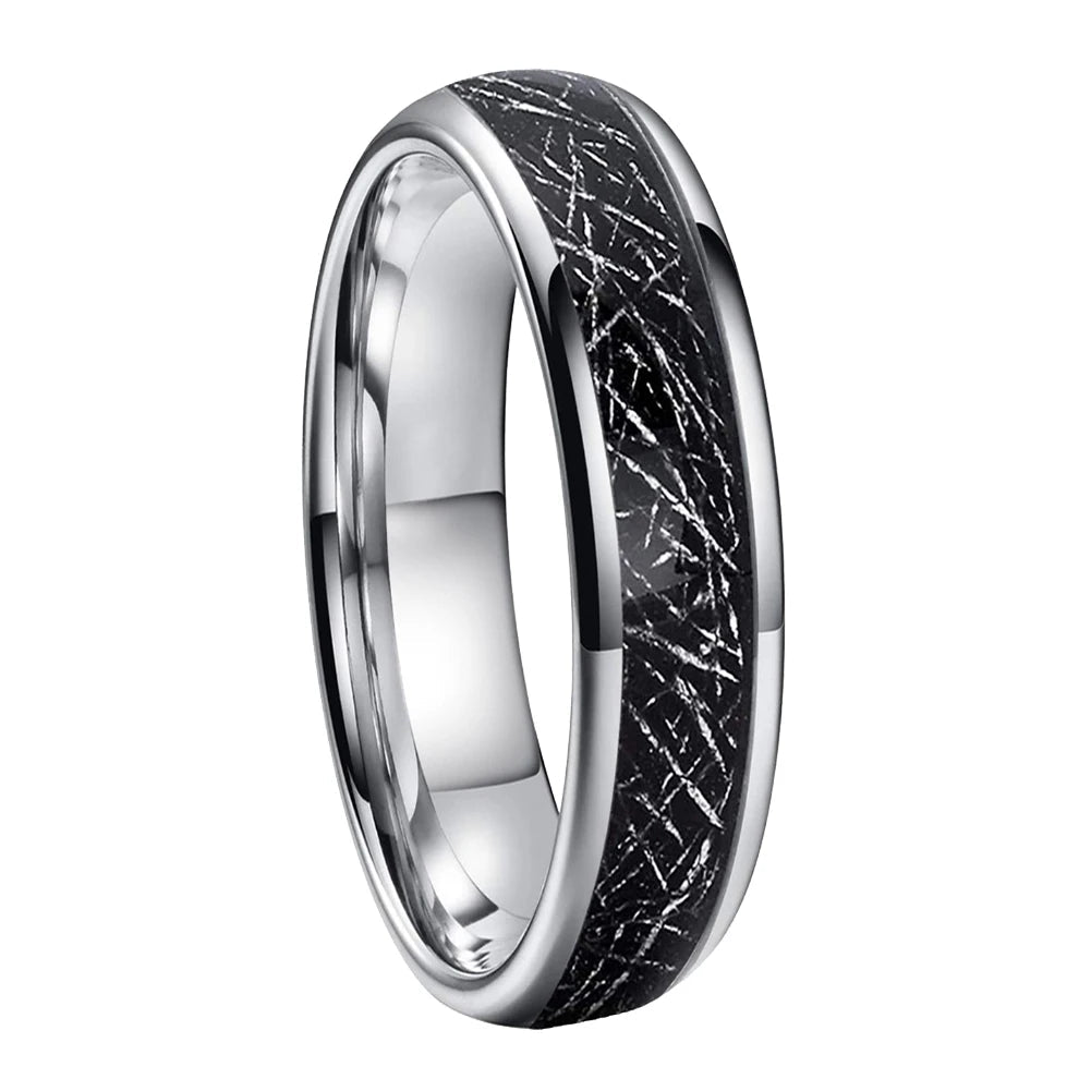 Tungsten Meteorite Wedding Band