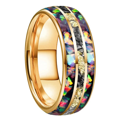 Tungsten Meteorite  Engagement Ring