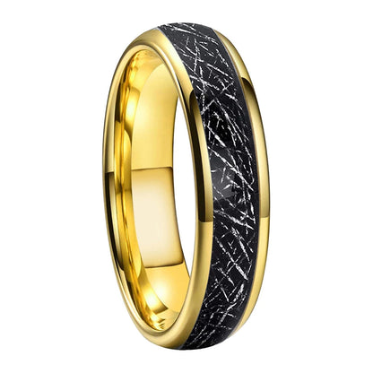 Tungsten Meteorite Wedding Band