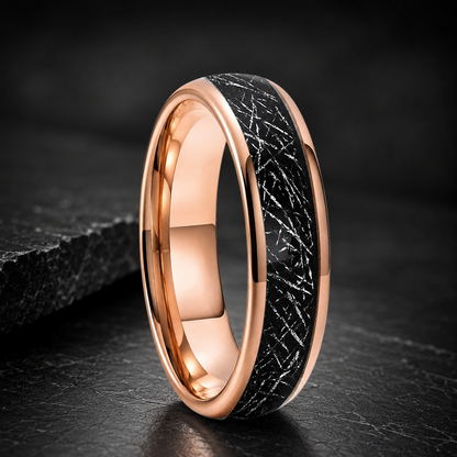 Tungsten Meteorite Wedding Band