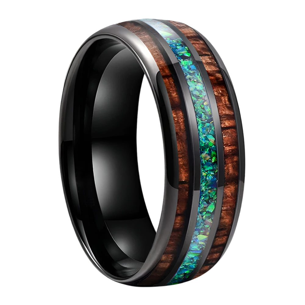 Tungsten Opal Ring