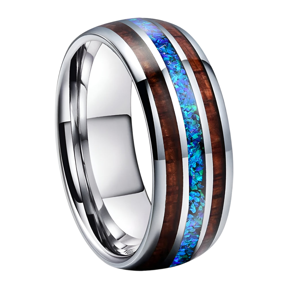 Tungsten Opal Ring